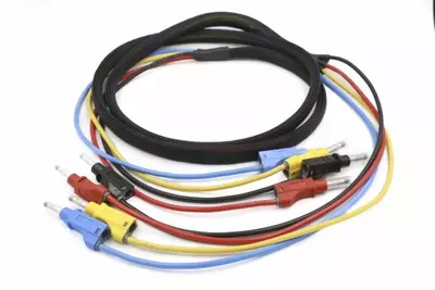 4mm Retractible Stackable Banana Plug Lead 4 Colour, 2m